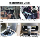 Toyota Land Cruiser 200 2007-2021 гг. Комплект Беспроводной Зарядки Телефона (2015+) фото 2