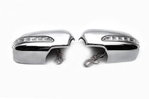 Ford Focus II 2005-2008 гг. Накладки на Зеркала LED (2 шт., ABS) фото 3
