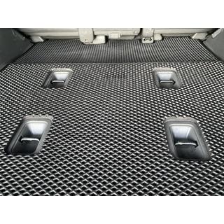 Коврик багажника 2 шт (EVA, 7 мест, Черный) Lexus LX570/450d 2008-2022 гг. фото 3