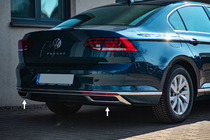 Volkswagen Passat B8 2015-2023 гг. Насадки на глушитель OmsaLine SD/SW (2019+, 3 шт, нержавейка) фото 1