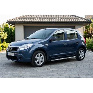 Боковые Подножки Fullmond (2 шт., Алюминий) Renault Sandero 2007-2013 гг. фото 1