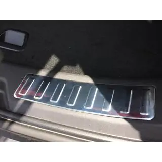 Накладка на задний порог нержавеющая сталь (2 шт.) Land Rover Discovery Sport 2014- гг. фото 3