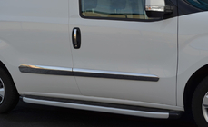 Fiat Doblo II 2010-2022 гг. Дверные Молдинги Нержавеющая Сталь (4 шт.) Carmos - Турецкая Нержавеющая Сталь фото 5