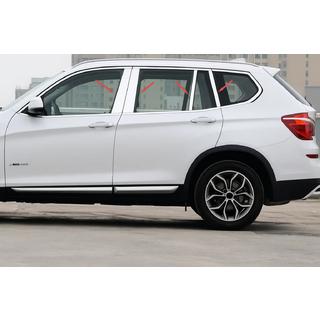 Накладки на дверные стойки из нержавеющей стали BMW X3 F25 2011-2018 гг. фото 1
