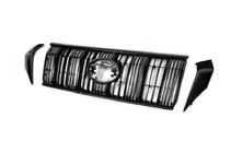Toyota Land Cruiser Prado 150 2009-2023 гг. Решетка радиатора 2017↗ черная Оригинал (с короткими планками) фото 2