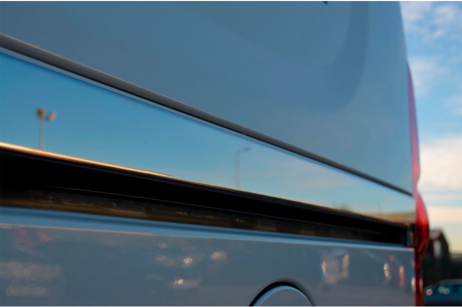 Fiat Doblo II 2010-2022 гг. Широкий молдинг из нержавеющей стали на сдвижную дверь (2 шт.) Фото 7