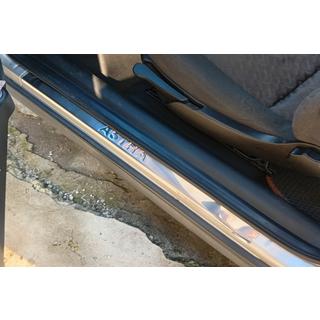 Накладки на пороги Carmos (Coupe, 2 шт, нержавейка) Opel Astra G classic 1998-2012 гг. фото 1