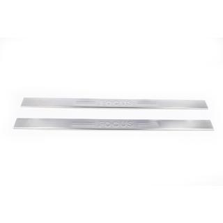 Накладки на пороги нержавейка (Carmos, 2-дверные) фото 2