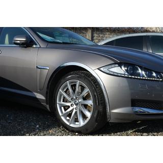 Накладки на арки из нержавейки (4 шт) Jaguar XF 2009-2016 гг. фото 2