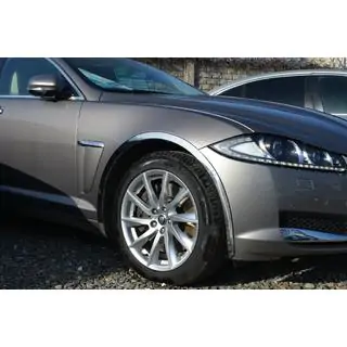 Накладки на арки из нержавейки (4 шт) Jaguar XF 2009-2016 гг. фото 2