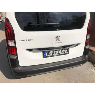 Накладка из нержавейки над номером фото 2