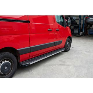 Боковые Подножки Maya V1 (2 шт., Алюминий) Opel Movano 2010-2021 гг. фото 1