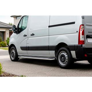 Боковые Подножки Maydos V2 (2 шт., Алюминий) Opel Movano 2010-2021 гг. фото 1