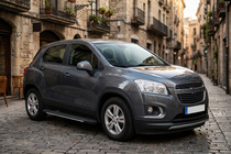Chevrolet Trax 2012-2023 гг. Боковые пороги Bosphorus Grey (2 шт., алюминий) фото 1