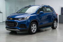 Chevrolet Trax 2012-2023 гг. Боковые Подножки Maya Blue (2 шт., Алюминий) фото 1