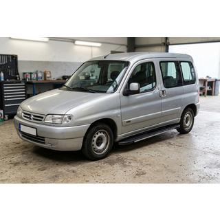 Боковые пороги Bosphorus Grey (2 шт., алюминий) Citroen Berlingo 1996-2008 гг. фото 1