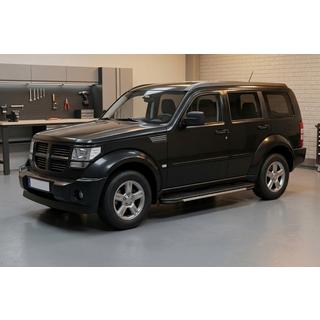 Боковые пороги Bosphorus Grey (2 шт., алюминий) Dodge Nitro 2006-2011 гг. фото 1