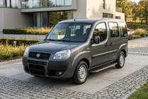 Fiat Doblo I 2005-2010 гг. Боковые пороги Bosphorus Grey (2 шт., алюминий) фото 1