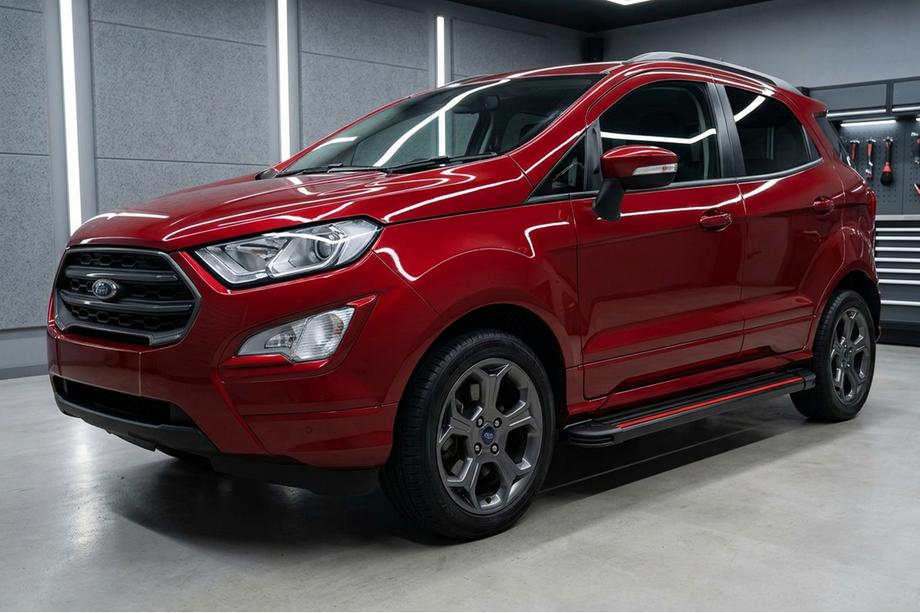 Ford Ecosport 2013-2022 гг. Боковые Подножки Maya Red (2 шт., Алюминий) Image