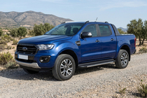 Ford Ranger 2011–2022 гг. Боковые пороги Bosphorus Grey (2 шт., алюминий) фото 1