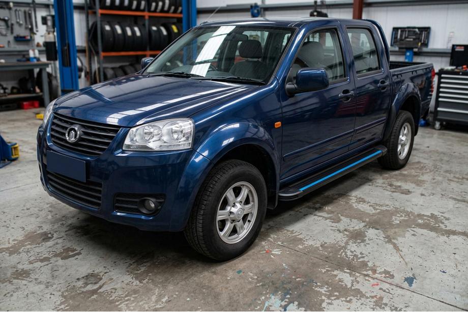 GreatWall Wingle 5 2006- гг. Боковые Подножки Maya Blue (2 шт., Алюминий) Image