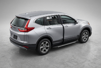 Honda CRV 2017-2022 гг. Боковые пороги Bosphorus Grey (2 шт., алюминий) фото 1