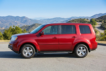 Honda Pilot 2008-2015 гг. Боковые пороги Bosphorus Grey (2 шт., алюминий) фото 1