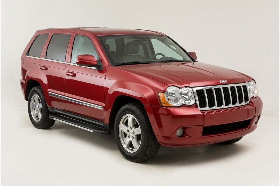 Jeep Grand Cherokee WK 2004-2010 гг. Боковые пороги Bosphorus Grey (2 шт., алюминий) Image