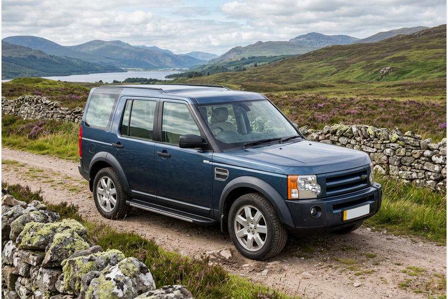 Land Rover Discovery III 2004–2009 гг. Боковые пороги Bosphorus Grey (2 шт., алюминий) Image