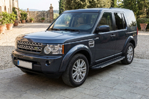 Land Rover Discovery IV 2009-2017 гг. Боковые пороги Bosphorus Grey (2 шт., алюминий) фото 1