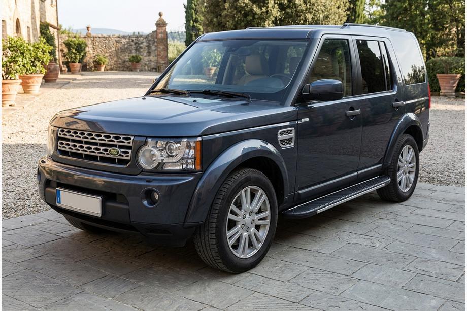 Land Rover Discovery IV 2009-2017 гг. Боковые пороги Bosphorus Grey (2 шт., алюминий) Image