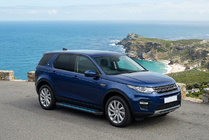 Land Rover Discovery Sport 2014- гг. Боковые Подножки Maya Blue (2 шт., Алюминий) фото 1