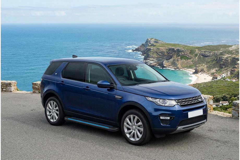 Land Rover Discovery Sport 2014- гг. Боковые Подножки Maya Blue (2 шт., Алюминий) Image
