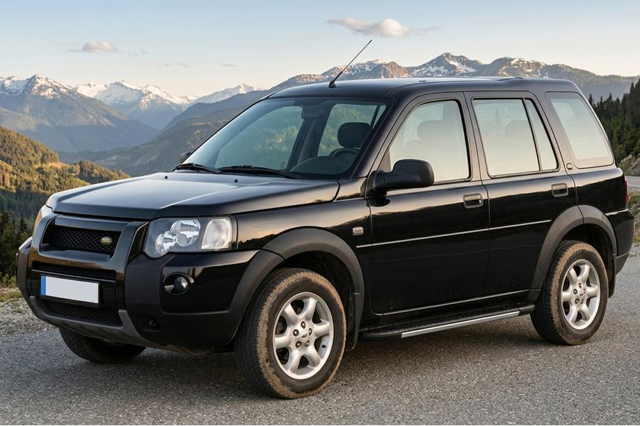 Land Rover Freelander I 1997-2006 гг. Боковые пороги Bosphorus Grey (2 шт., алюминий) Image