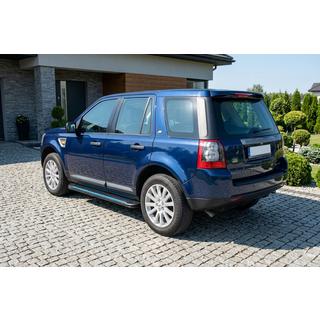 Боковые Подножки Maya Blue (2 шт., Алюминий) Land Rover Freelander II 2006–2014 гг. фото 1