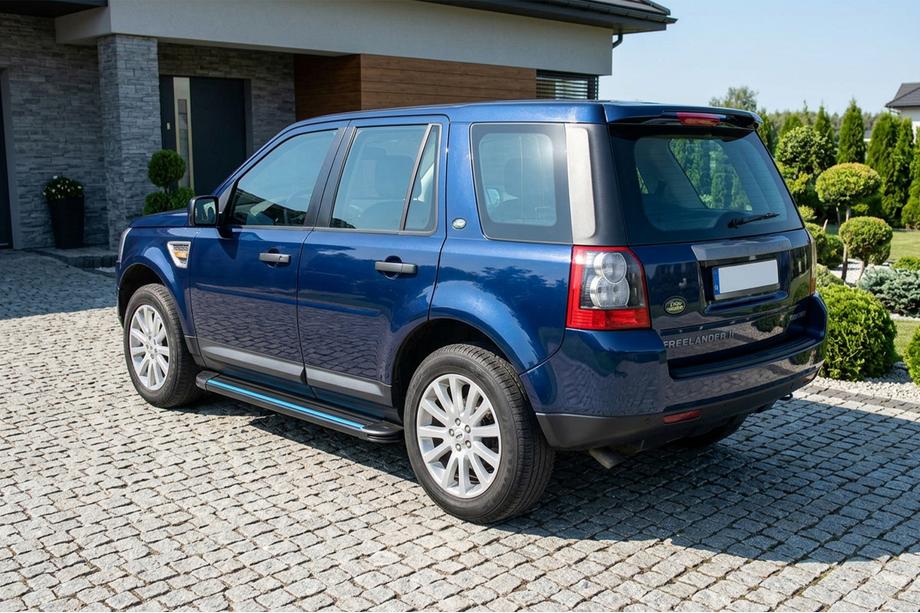 Land Rover Freelander II 2006–2014 гг. Боковые Подножки Maya Blue (2 шт., Алюминий) Image