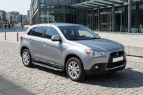 Mitsubishi ASX 2010-2023 гг. Боковые пороги Bosphorus Grey (2 шт., алюминий) фото 1