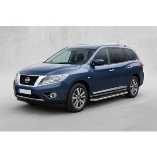 Боковые Подножки Maydos V1 (2 шт., Алюминий) Nissan Pathfinder R52 2012-2021 гг. фото 1