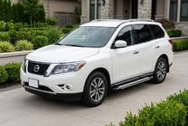 Nissan Pathfinder R52 2012-2021 гг. Боковые Подножки Rainbow (2 шт., Алюминий) фото 1