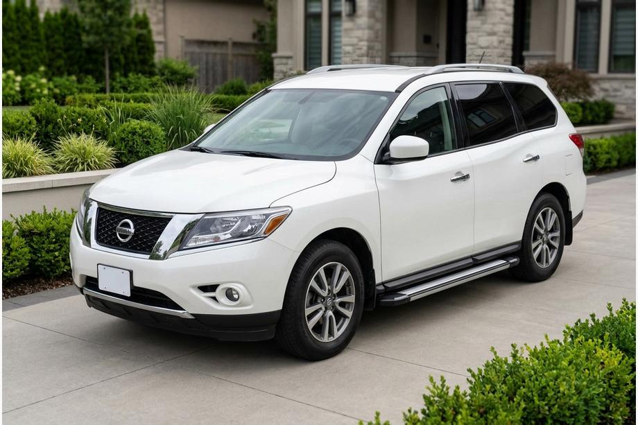 Nissan Pathfinder R52 2012-2021 гг. Боковые Подножки Rainbow (2 шт., Алюминий) Image