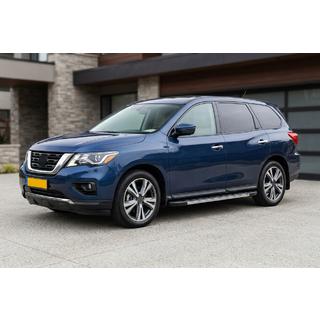 Боковые Подножки Duru (2 шт., Алюминий) Nissan Pathfinder R52 2012-2021 гг. фото 1