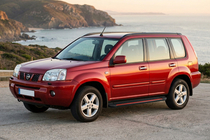 Nissan X-trail T30 2002-2007 гг. Боковые Подножки Maya Red (2 шт., Алюминий) фото 1