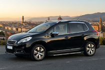 Peugeot 2008 2013-2019 гг. Боковые пороги Bosphorus Grey (2 шт., алюминий) фото 1
