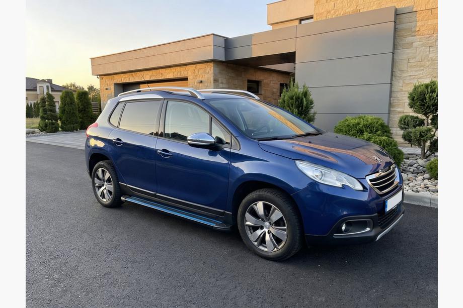 Peugeot 2008 2013-2019 гг. Боковые Подножки Maya Blue (2 шт., Алюминий) Image