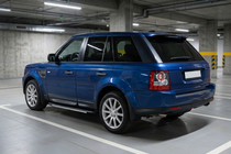 Range Rover Sport 2005-2013 гг. Боковые пороги Bosphorus Grey (2 шт., алюминий) фото 1