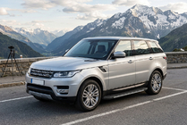 Range Rover Sport 2014-2022 гг. Боковые пороги Bosphorus Grey (2 шт., алюминий) фото 1