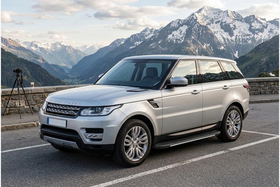 Range Rover Sport 2014-2022 гг. Боковые пороги Bosphorus Grey (2 шт., алюминий) Image