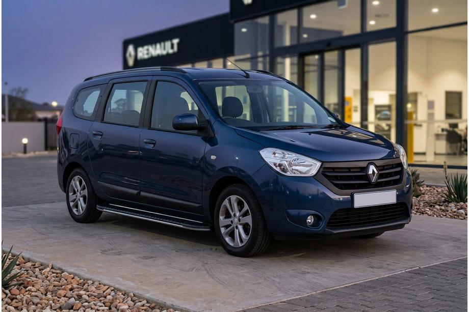 Renault Lodgy 2013-2022 гг. Боковые пороги Bosphorus Grey (2 шт., алюминий) Image