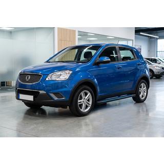 Боковые Подножки Maya Blue (2 шт., Алюминий) SsangYong Korando 2010-2019 гг. фото 1