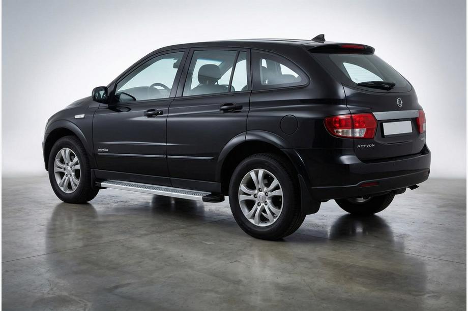 SsangYong Action 2005-2018 гг. Боковые Подножки Maya V2 (2 шт., Алюминий) Image
